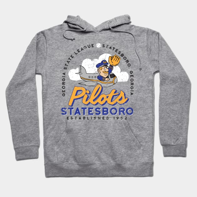 Statesboro Pilots Baseball Hoodie by MindsparkCreative